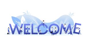 Welcome sign greets new patients back to the dentist after an extended absence.